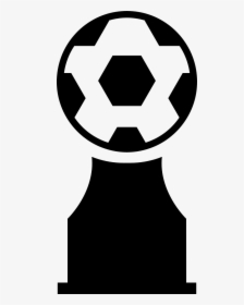 Award Trophy With Soccer Ball - Silueta De Balón De Fútbol, HD Png Download, Transparent PNG