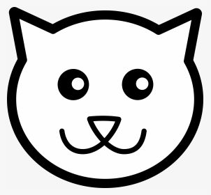 Cat Eyes Png - Cat Face Cartoon Drawing, Transparent Png, Transparent PNG