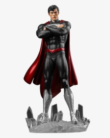 Superman Black Suit Statue, HD Png Download, Transparent PNG