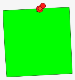 Post-it Clipart Green - Sticky Note Clipart Green, HD Png Download, Transparent PNG