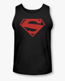 Superman New 52 Black And Red Adult Tank Top - Active Tank, HD Png Download, Transparent PNG