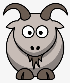 Mountain Goat Clipart Gote - Cartoon Goat Clipart, HD Png Download, Transparent PNG