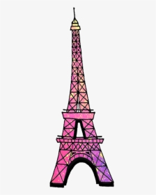 #eiffeltower #paris #france #galaxy #space #tower #pink - Eiffel Tower Stickers Pink, HD Png Download, Transparent PNG