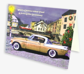 1958 Golden Hawk Christmas Card - Antique Car, HD Png Download, Transparent PNG
