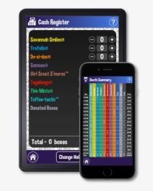 Girl Scout Cookie App For Booth - Girl Scouts Cash Register, HD Png Download, Transparent PNG