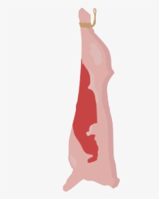 Beef Carcass - Meat Hanging Cartoon, HD Png Download, Transparent PNG