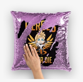 Mercy Chibi ﻿sequin Cushion Cover - Danny Devito Sequin Pillow, HD Png Download, Transparent PNG