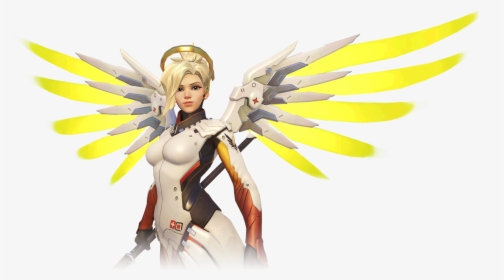 Mercy Overwatch White Background, HD Png Download, Transparent PNG
