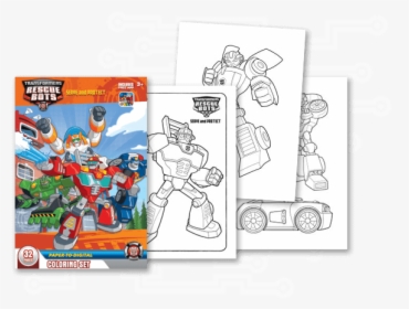 Transformers Rescue Bots Coloring Pages - Cartoon, HD Png Download, Transparent PNG