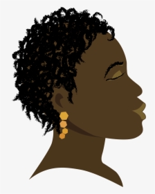 Afro Png Transparent - African Lady Clipart Free, Png Download, Transparent PNG