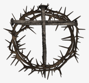 Cross Nails Jesus Png - Transparent Background Crown Of Thorns, Png Download, Transparent PNG