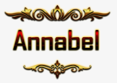 Annabel Decorative Name Png - Harsh Name, Transparent Png, Transparent PNG
