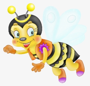 Cute Funny Bees - Honey Bee And Its Hive Drawing, HD Png Download, Transparent PNG