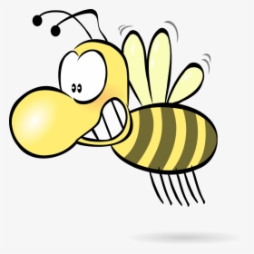 Bee, Honey, Wasp, Hornet, Funny, Cute, Comic, Insect - Bee With Big Nose, HD Png Download, Transparent PNG