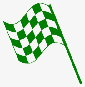 Green Flag Svg Clip Arts - Transparent Background Checkered Flag Png, Png Download, Transparent PNG