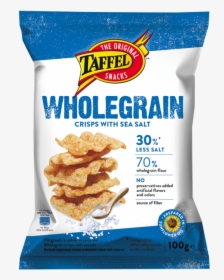 Wholegrain Crisps With Sea Salt - Taffel, HD Png Download, Transparent PNG
