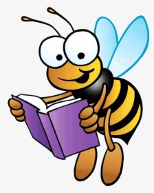 Bee Reading Png - Bee Reading Clipart, Transparent Png, Transparent PNG