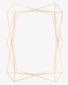#frame #gold #geometric #frames #ftestickers - Picture Frame, HD Png Download, Transparent PNG
