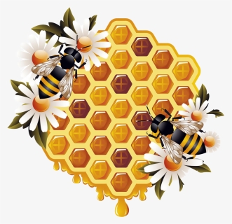 Honey And Bee Png, Transparent Png, Transparent PNG