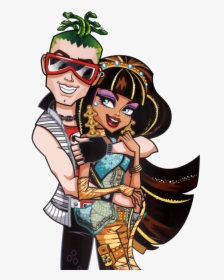Monster High, Couple, And Cleo De Nile Image - Deuce Gorgon And Cleo De Nile, HD Png Download, Transparent PNG