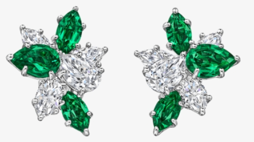Square Emerald Double Halo Earrings, HD Png Download, Transparent PNG