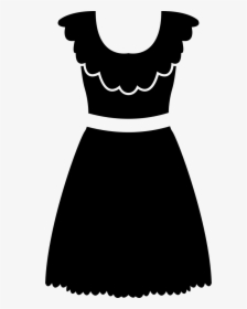 Lace Dress With White Belt - White Dress Icon Png, Transparent Png, Transparent PNG