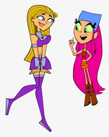 Lindsay And Starfire Attire Switch - Cartoon, HD Png Download, Transparent PNG