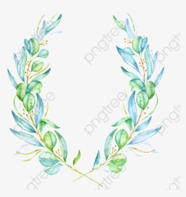 Water Color Leaves And Flowers, HD Png Download, Transparent PNG