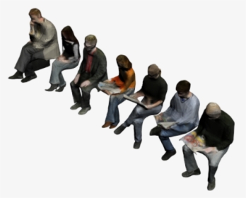 People Sitting 3ds Max Model - People From Above Png, Transparent Png, Transparent PNG