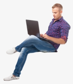 Man Sitting Png - Person Sitting Transparent Background, Png Download, Transparent PNG