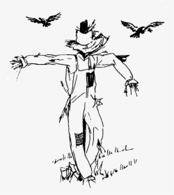 Transparent Scarecrow Batman Png - Creepy Scarecrow Coloring Page, Png Download, Transparent PNG