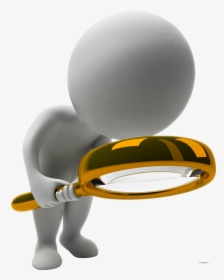 Muñeco Lupa Png - People Use Magnifying Glass, Transparent Png, Transparent PNG