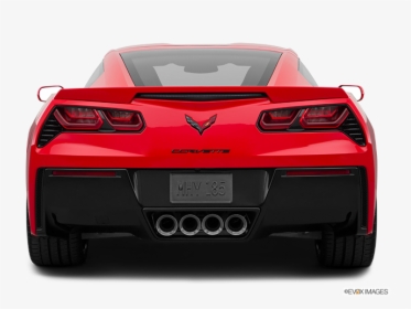 Red Corvette 2015 Rear - 2019 Corvette Back View, HD Png Download, Transparent PNG