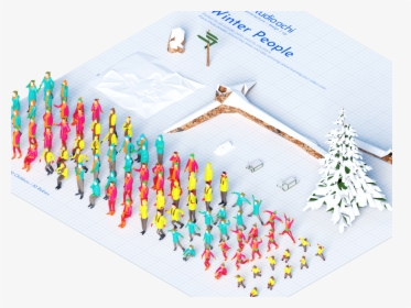 Winter People Cold Christmas Forest Winter Snow People - Hinamatsuri, HD Png Download, Transparent PNG