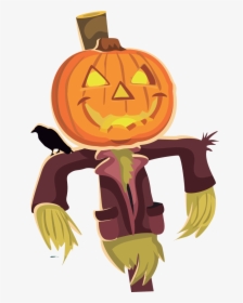 Scarecrow Clipart Scarecrow Clip Art Image Clipartcow - Halloween Scarecrow Clipart, HD Png Download, Transparent PNG