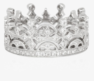 Diamond Crown Png Image With Transparent Background - Women's White Gold Diamond Crown Ring, Png Download, Transparent PNG