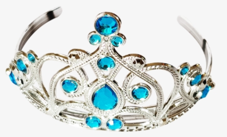 Blue And Silver Princess Crown - Tiara, HD Png Download, Transparent PNG