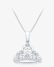 Tiara Pendant In 10k White Gold With - Locket, HD Png Download, Transparent PNG