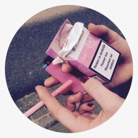 #tumblr #aesthetic #pink #smoke #circle #smoking #freetoedit, HD Png Download, Transparent PNG