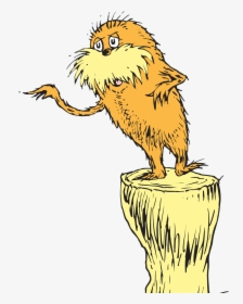 The Lorax Ted The Cat In The Hat Youtube Once-ler - Dr Seuss The Lorax, HD Png Download, Transparent PNG
