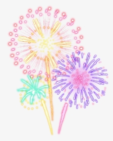 #fireworks #cute #starlight #neon #colorful #blingbling, HD Png Download, Transparent PNG