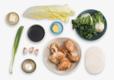 Shiitake Mushroom & Cabbage Dumplings With Garlic-roasted - Side Dish, HD Png Download, Transparent PNG