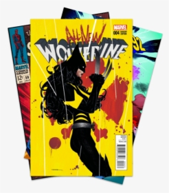 Comic Book Stack - All New Wolverine Covers, HD Png Download, Transparent PNG