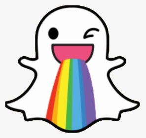 Sanpchat Ghost Rainbow Vomit Puke Rainbowbarf Kawaii - Unlock Snapchat Filters Snapcode, HD Png Download, Transparent PNG