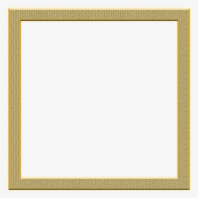 Gold Picture Frame Png - Gold Frame Square, Transparent Png, Transparent PNG
