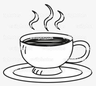 Coffe Drawing Vector And Stock Photo - Coffee Cup, HD Png Download, Transparent PNG