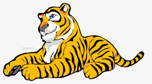 Gold White Color Tigger Clipart Png Image Download - Tiger Clipart, Transparent Png, Transparent PNG