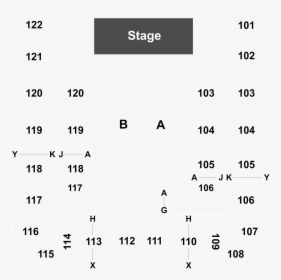 K Rock Centre Seating Chart, HD Png Download, Transparent PNG