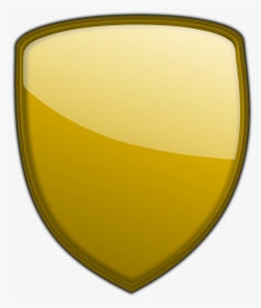Gold Bubbles Clipart - Gold Shield Transparent Background, HD Png Download, Transparent PNG