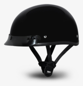 Daytona Skull Cap Jr Half Helmet Hi Gloss Black - Motorcycle Helmet, HD Png Download, Transparent PNG